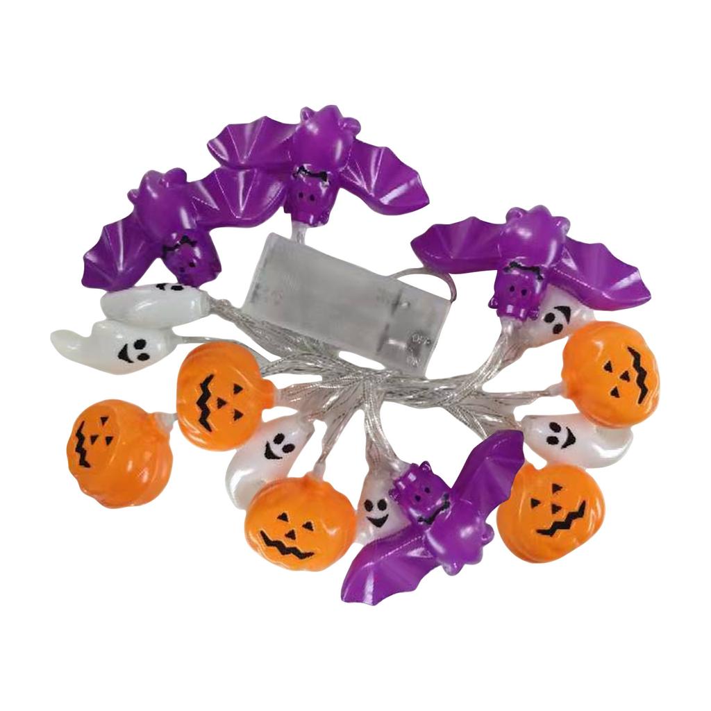 LED Halloweenowe Dekoracje Świąteczne Światła Wewnętrzne Dzień Wielkanoc Pająk Dynia Lampki Sznurowe