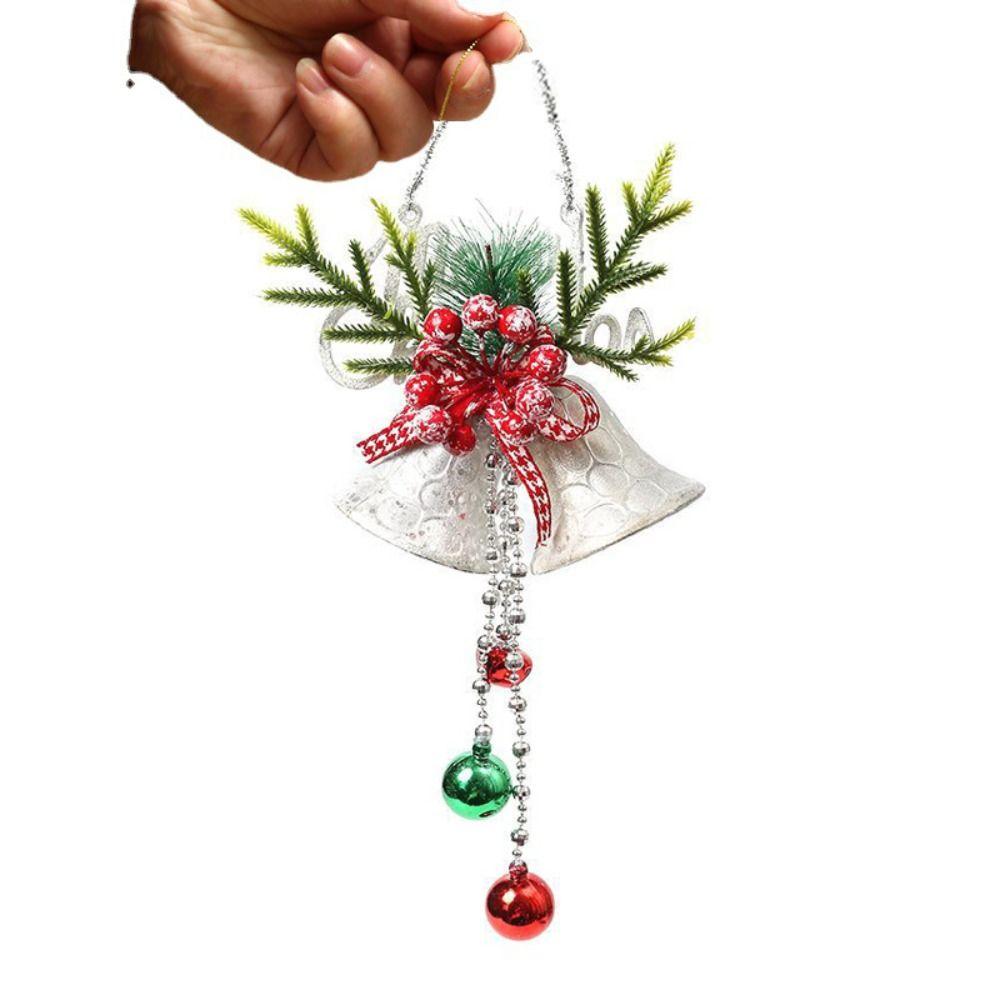 With Pine Cones Christmas Bell Glitter Christmas Hanging Ornament Xmas Tree Pendant  Shopping Mall