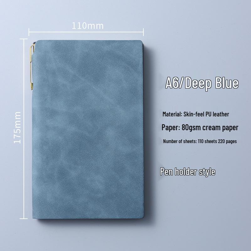 Custom Portable A6 PU Leather Notebook with Logo Printing – Thick, High-Value, Compact Design