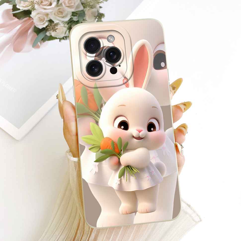 For iPhone 12 Pro A2407 A2341 Case Cute Cartoon Pattern Silicone Cover For iPhone 12Pro A2406 A2408 Phone Protection Cases