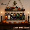 Transparent Three Dimensional Decor Halloween Acrylic Suncatcher, Stained Glass Style Pumpkin Ghost Potion Bottles Window Creative Hanging Gift Ideas