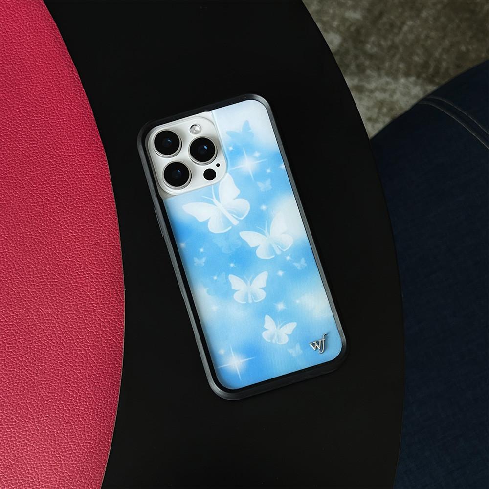 Wildflower Butterfly butterflies Phone Case for iPhone 12 13 14 15 16 Pro Max Plus 17 pro Gift Wild Flowers cloth wf label Cover