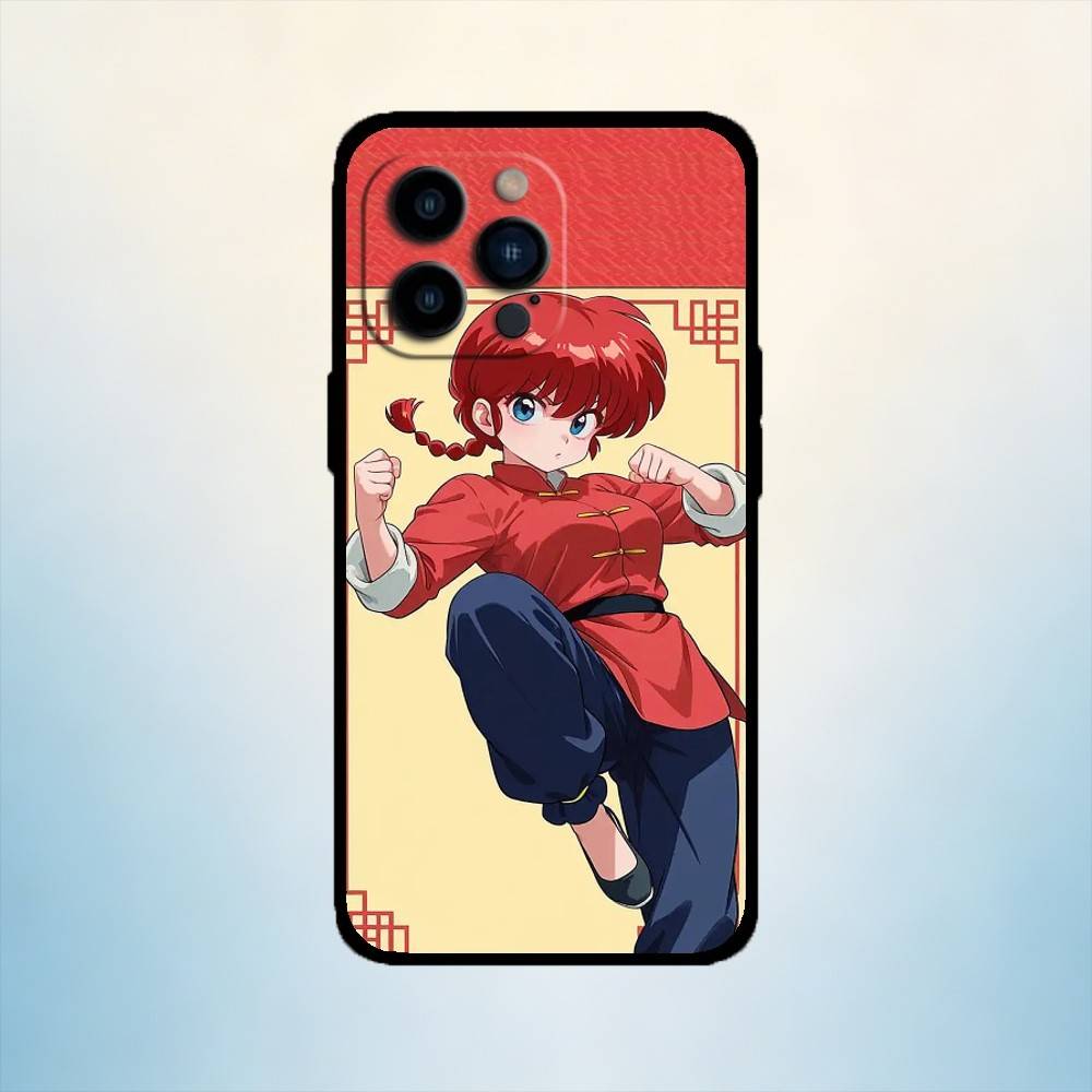 AAA Anime Ranko Phone Case For iPhone 17,16,15,14,13,12,11 Plus,Pro Max,XS,Soft Silicone Black Cover