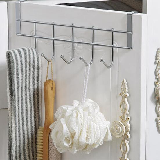 Door Hook Clothes Towel Hanger Strong Load-bearing Easy Installation Stainless