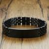 Japan and Korea Fashion Couple Curved Brand Titanium Steel Men and Women Bracelet, Lettering Adjustment Strap, Stainless Steel Watch Chain