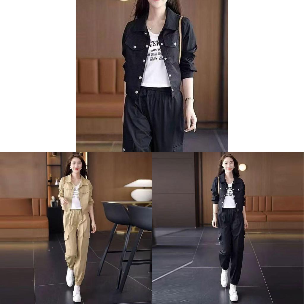 Urban Style Womens Summer Suit Set With Long Sleeves For Office Casual Wear