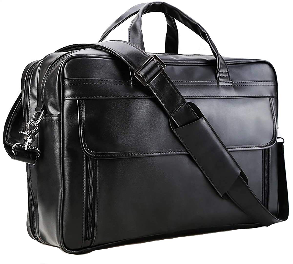 

Мужская деловая сумка Masa Kawa из натуральной кожи, дизайн 2-в-1, формат A4, водонепроницаемая, сумка для ноутбука 15,6 дюйма, большая вместимость, идеально подходит для поездок на работу и