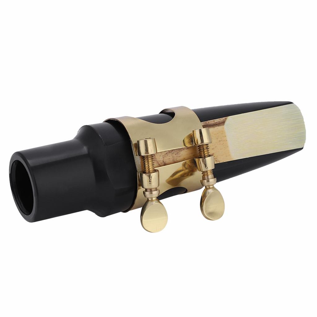 Tenor Sax Saxophone ABS Mouthpiece with Cap Metal Buckle Reed Pads Musical Instruments