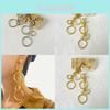 Elegant 2023 Summer Vintage Alloy Long Circle Earrings For Women Fashionable Geometric Design