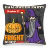 Halloween Pumpkin Ghost Castle Digital Printing Short Plush Pillow Covers for Car Sofa Office Cushion Cover Home Goods 60x60cm