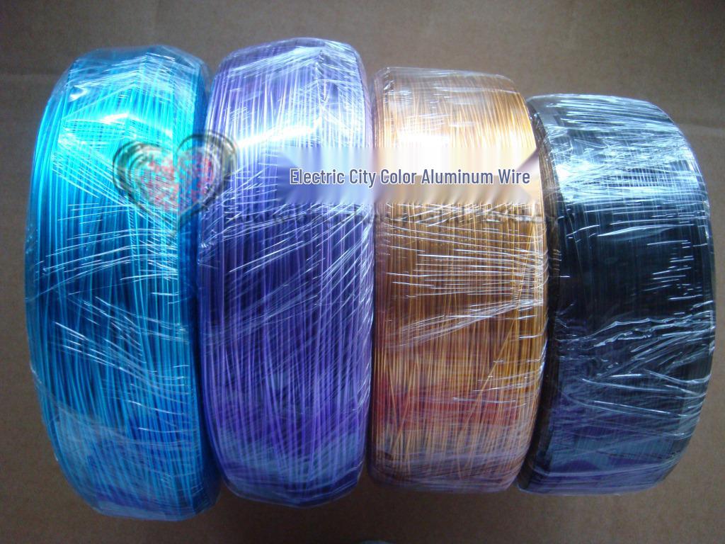 Colored 3.0mm x 5m Anodized Aluminum Wire for Handmade Bicycle Weaving and DIY Modeling