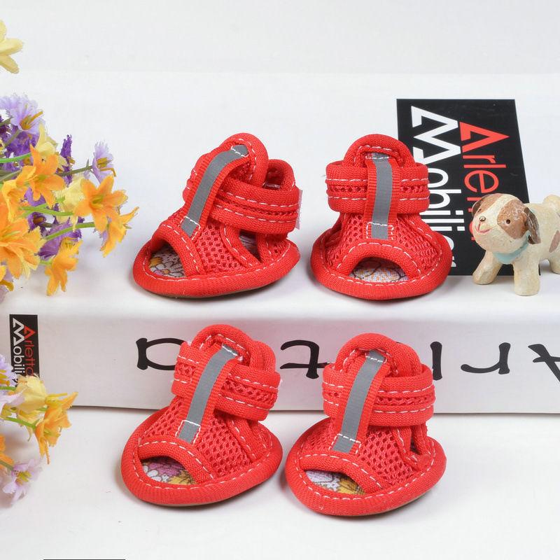 Buy Pcs/set Pet Shoes Tendon Bottom Mesh Breathable Sandals For