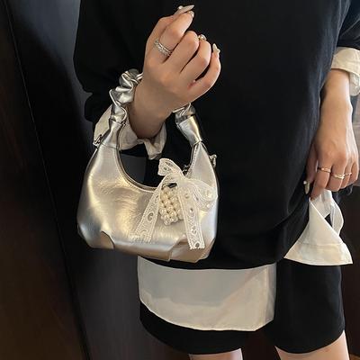 Gefaltete tragbare kleine Tasche Damen Sommer neue Knödeltasche vielseitige Kette Pendler Schulter Umhängetasche