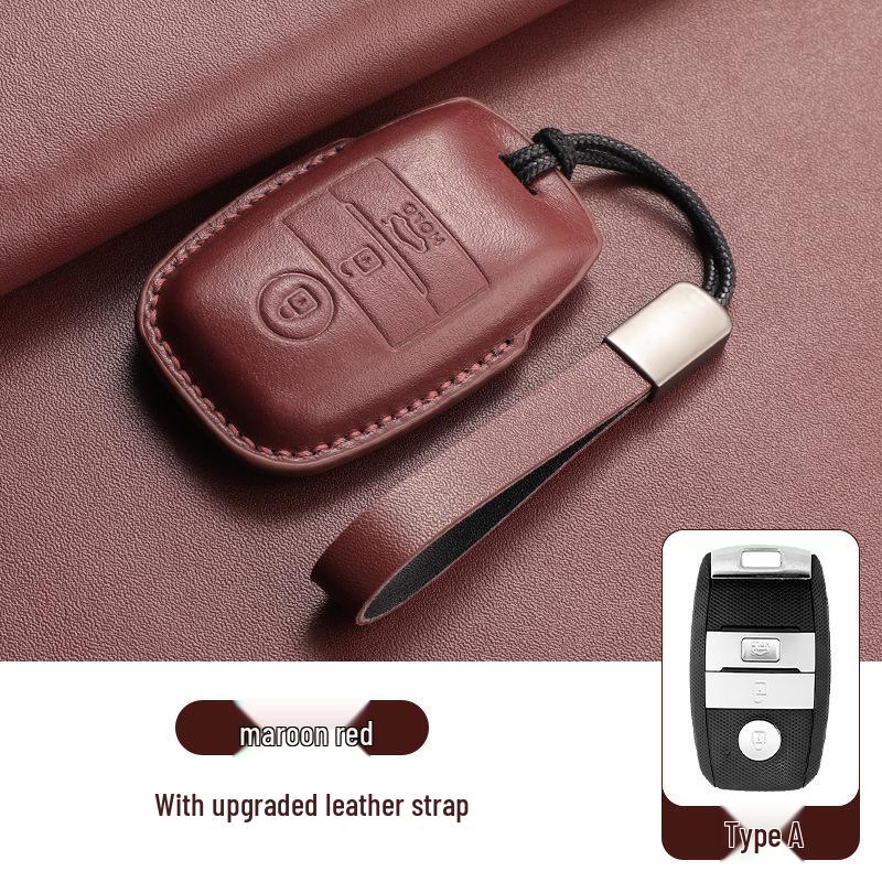 Premium Leather Key Case for Kia K3 K4 K5 KX3 KX5 Sportage Sorento