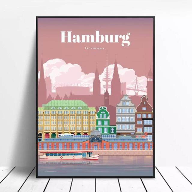 City Map Poster London New York Paris Spain Nordic Wall Art Canvas Painting Wall Pictures For Living Room Home Decoration No Frame