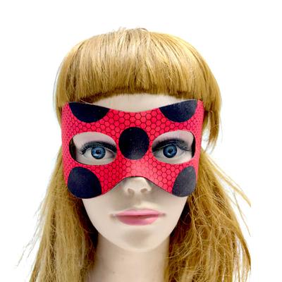 Halloween Marienkäfer Maske mit Punkten Einfaches Geschenk für Erwachsene und Kinder, Jungen und Mädchen, Requisiten für Bühnenkostüme