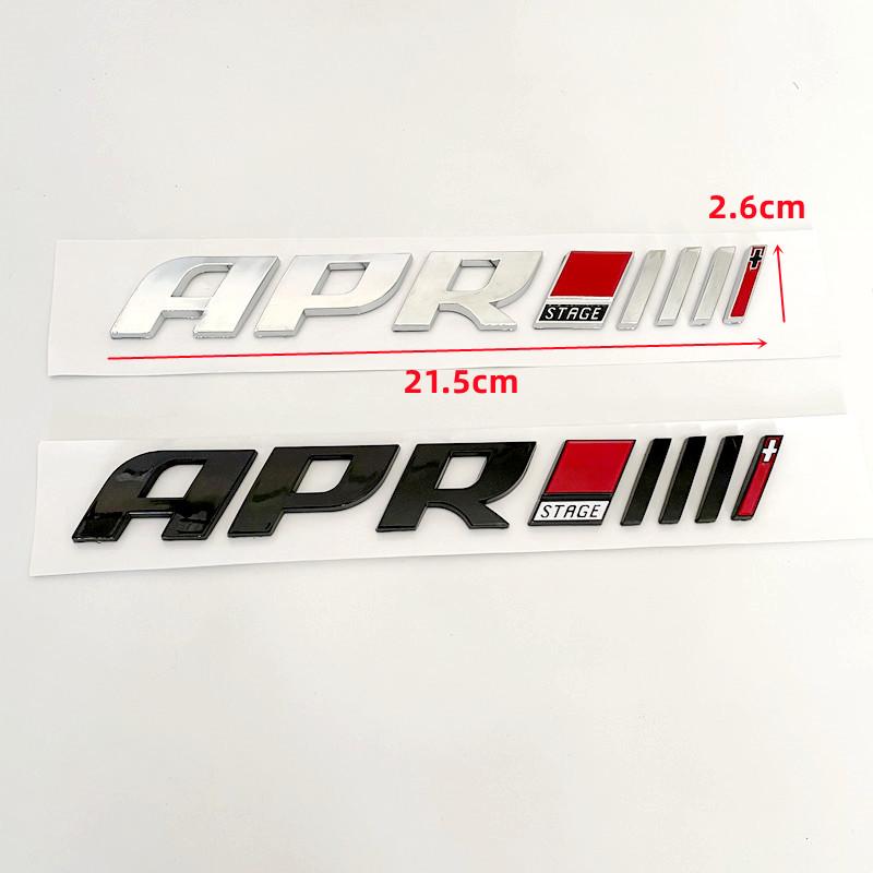 3D ABS APR Logo Letters Car Trunk Badge Decal For S9 A4 A5 S4 B8 A3 A7 Golf GTI MK4 6 7 MK6 APR Emblem Sticker Accessories9S