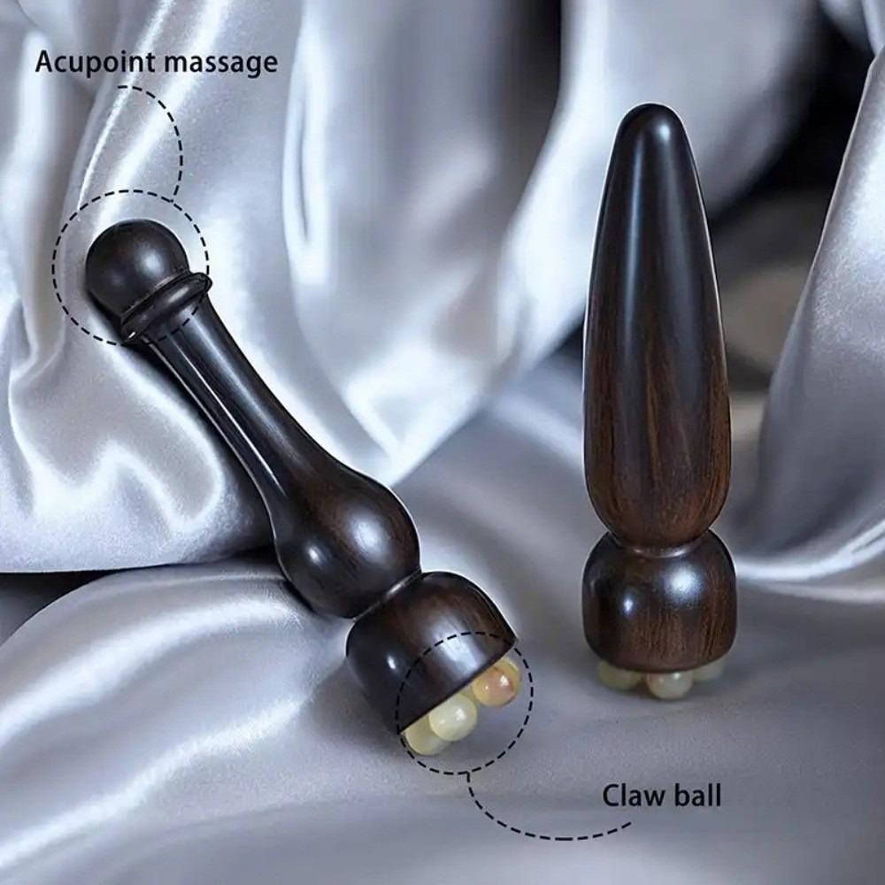 Five Beads Design Sandalwood Lotus Seedpod Massager Guasha Face Massager Tool  Eye SPA