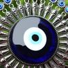 Turkish Blue for Evil Eye Decor Wall Hanging Pendant Amulets Ornament for Key Ring Home Garden for Protection Lucky Gift
