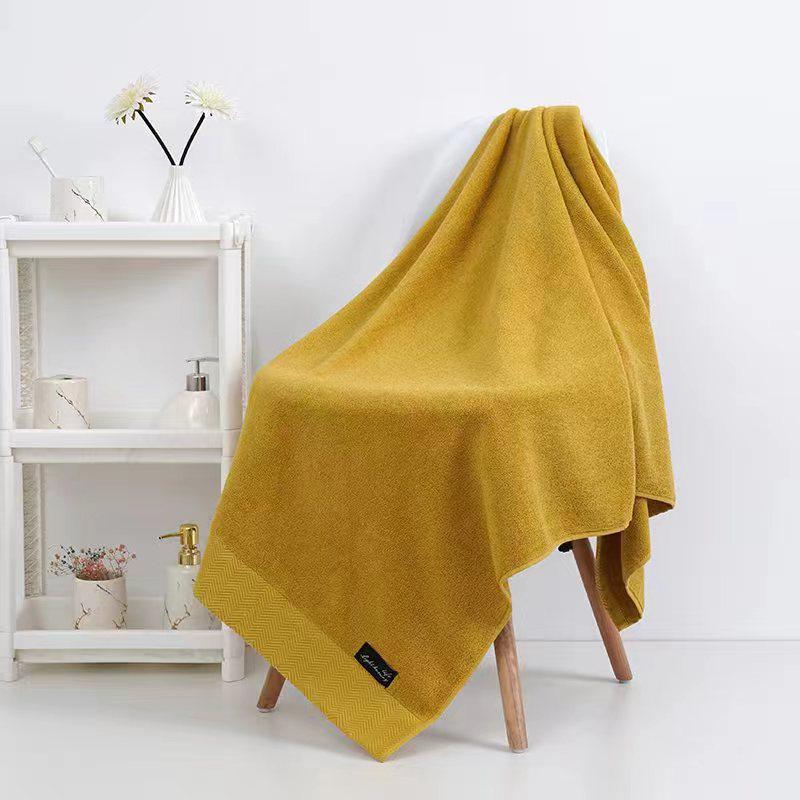 Quick-Drying, Absorbent, No-Shed, Thickened Unisex Bath Towel - 100% Pure Cotton for Adults