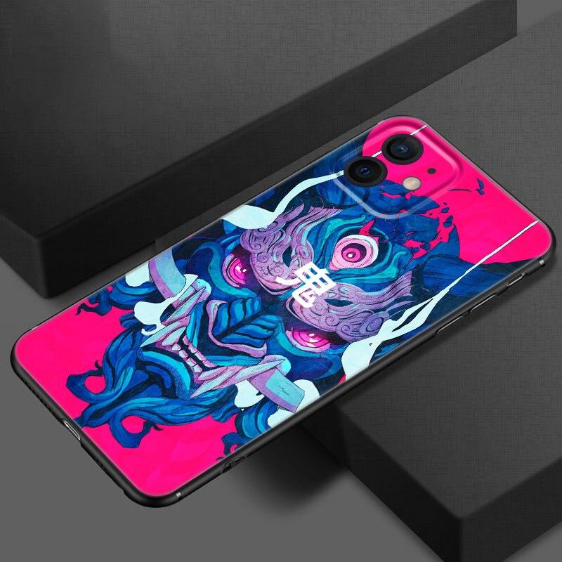 

Чехол для телефона Japanese Samurai Art для Apple iPhone 13 12 Mini 11 Pro XS Max X XR 8 7 6S 6 Plus SE 2020 5S 5, мягкий черный чехол из ТПУ iPhone 5 5S SE