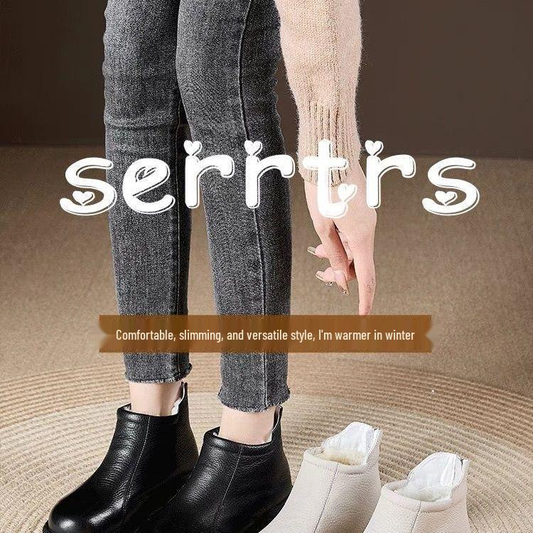 2025 Vintage Dámské Kotníkové Boty z Měkké Kůže - Odolná Oxfordská Podešev, Kulatá Špička, Protiskluzové, Umělá Kůže, Měkká Podešev