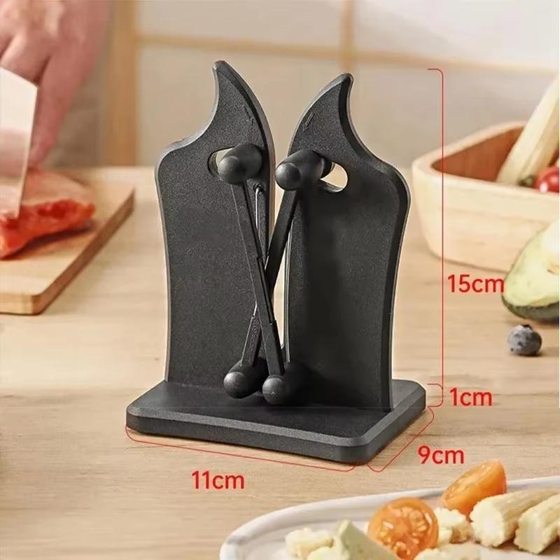 Knife Sharpener-Manual Kitchen Sharpening Tool Easy Safe Sharpening Chef's Knife Damascus Knife Multifunctional Kitchen Supplies