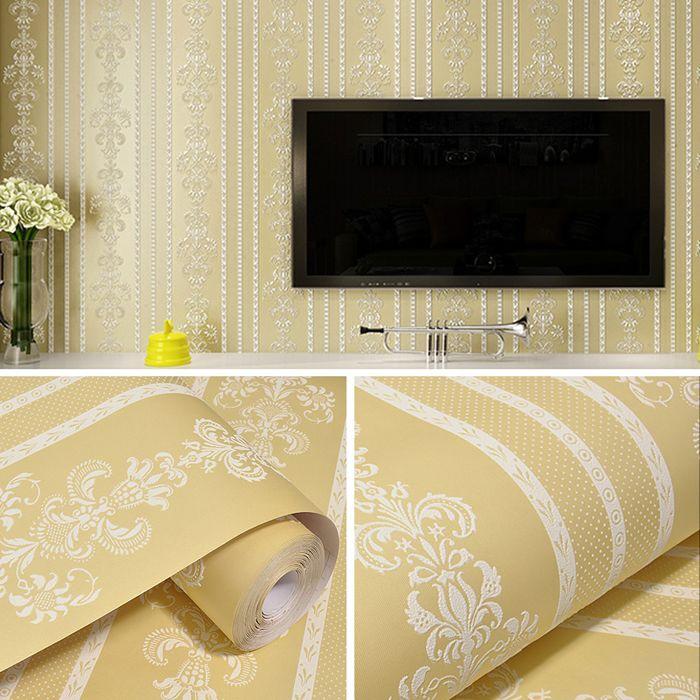 Eco-Friendly Mold-Proof Non-Woven 3D Wall Stickers: Thick, Self-Adhesive, Moisture-Resistant European-Style Wallpaper for Bedrooms and Living Rooms.