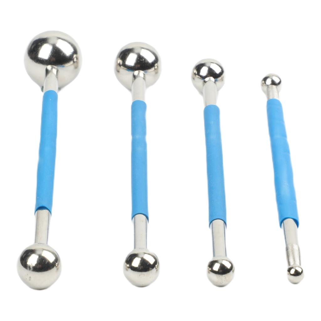 Professionelles Bodenwerkzeug-Set Edelstahlwalze Bauwerkzeug Blau Silber Bodenfugenpresse Kugel Einfach zu bedienen