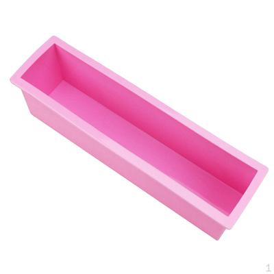 Flexibilní obdélníkové mýdlo - Forma na bochník s víkem DIY nástroj pro mýdla Potřeby pro výrobu dortů Silikon,