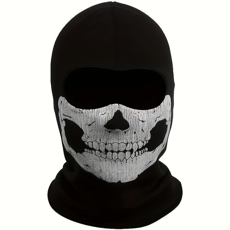 

Gothic Skull Mask/Unisex for Men & Women/Face Cover with Skull Design/Ideal for Cycling чорний