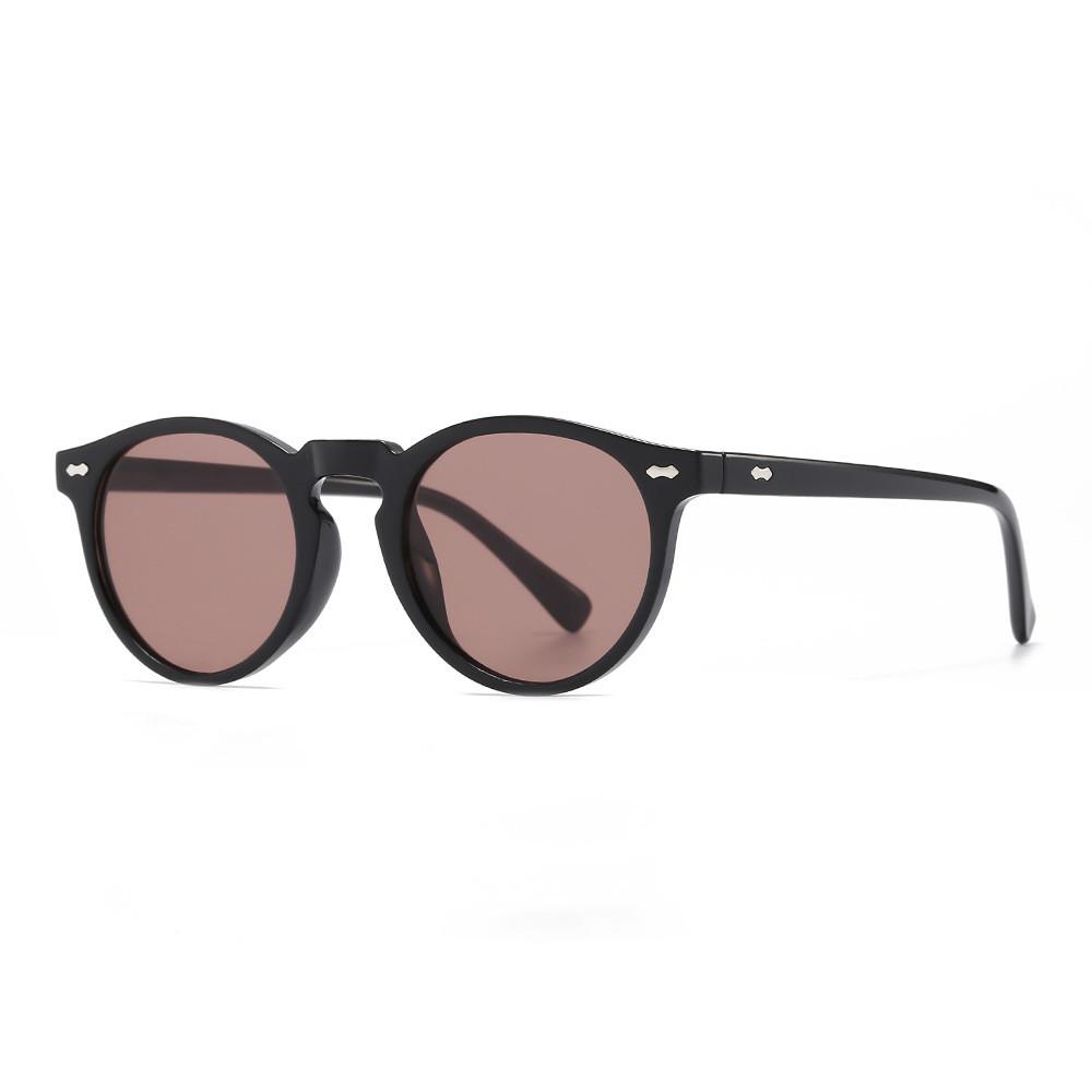 Classic Round Sun Glasses With Polarized Pc Lenses For Travel And Casual Wear