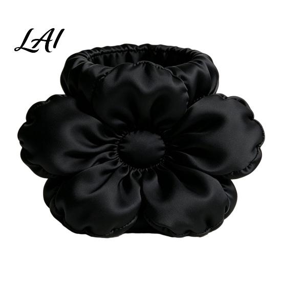 Decorative Flower Pencil Holder Satin Pen Holder Petal Design Desk Organizer Durable Soft Touch Desktop Storage PLA Container for Home Office