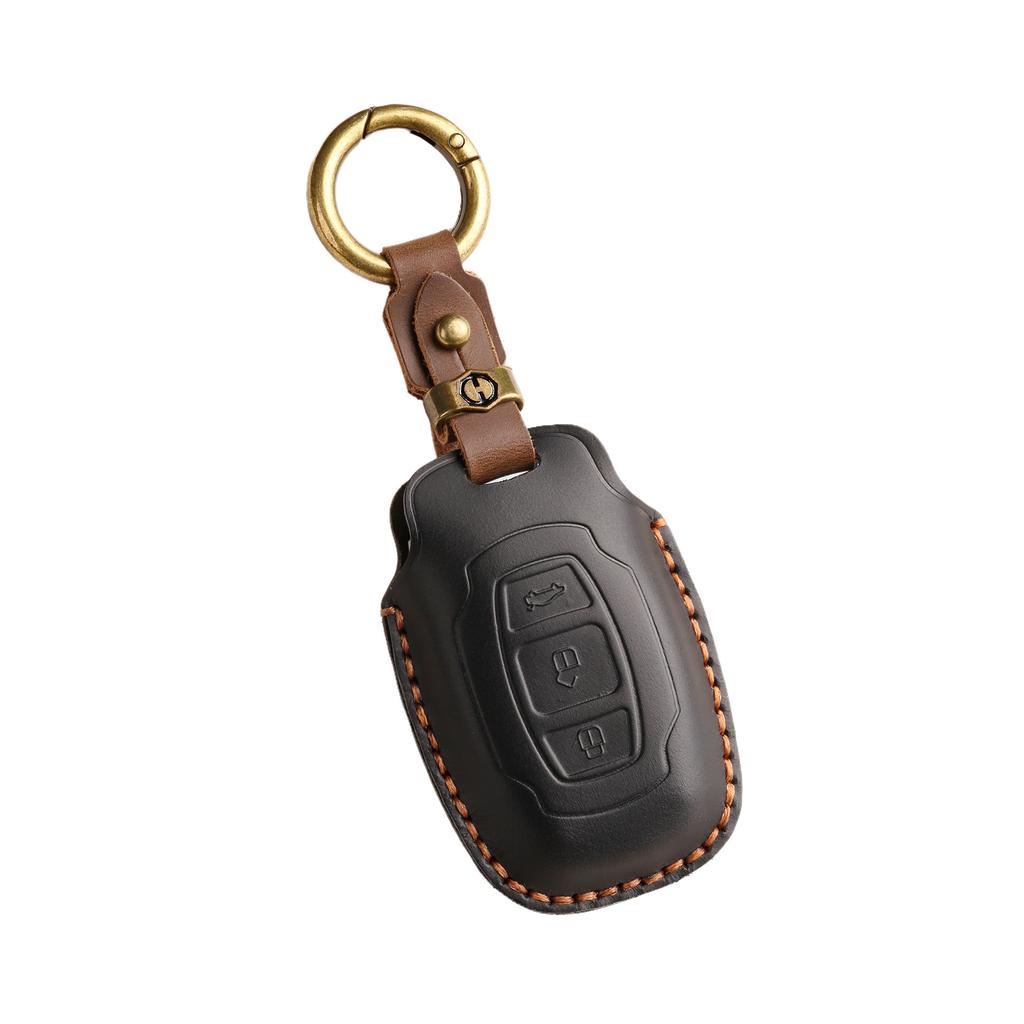The Retro Key Cover Is Suitable For The Old Byd Pure Hand-Stitched Leather Key Protection Case Chain.
