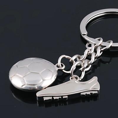 Key Chain Creative Soccer Shape Alloy Football Shoes Key Ring for Handbags