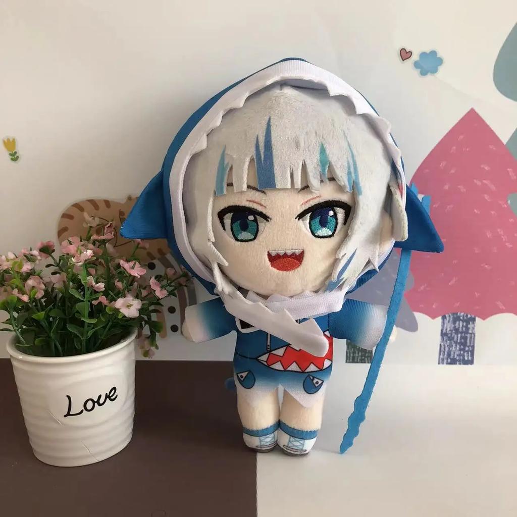 Hololive Dino Gura Plush Toy Gawr Shark Stuffed Dolls Baby Animals Virtual YouTuber Plushies Figure Pillow Kid Christmas Gifts