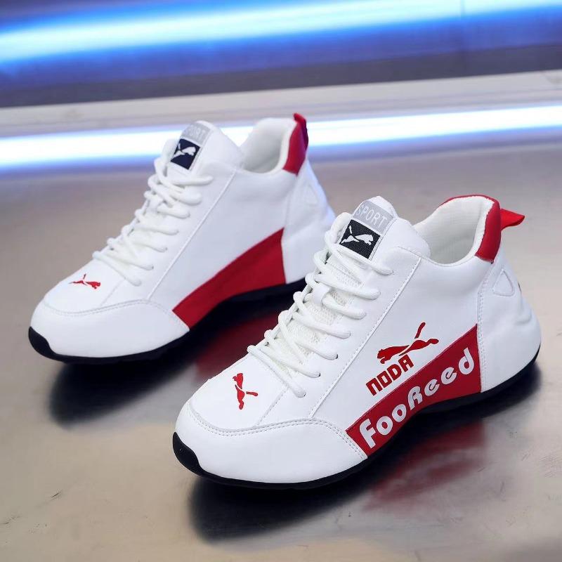 Damenschuhe flacher Boden Trend Tasche Boden bequem Paar weiße Schuhe Mode lässig Herren- und Damen-Sportschuhe