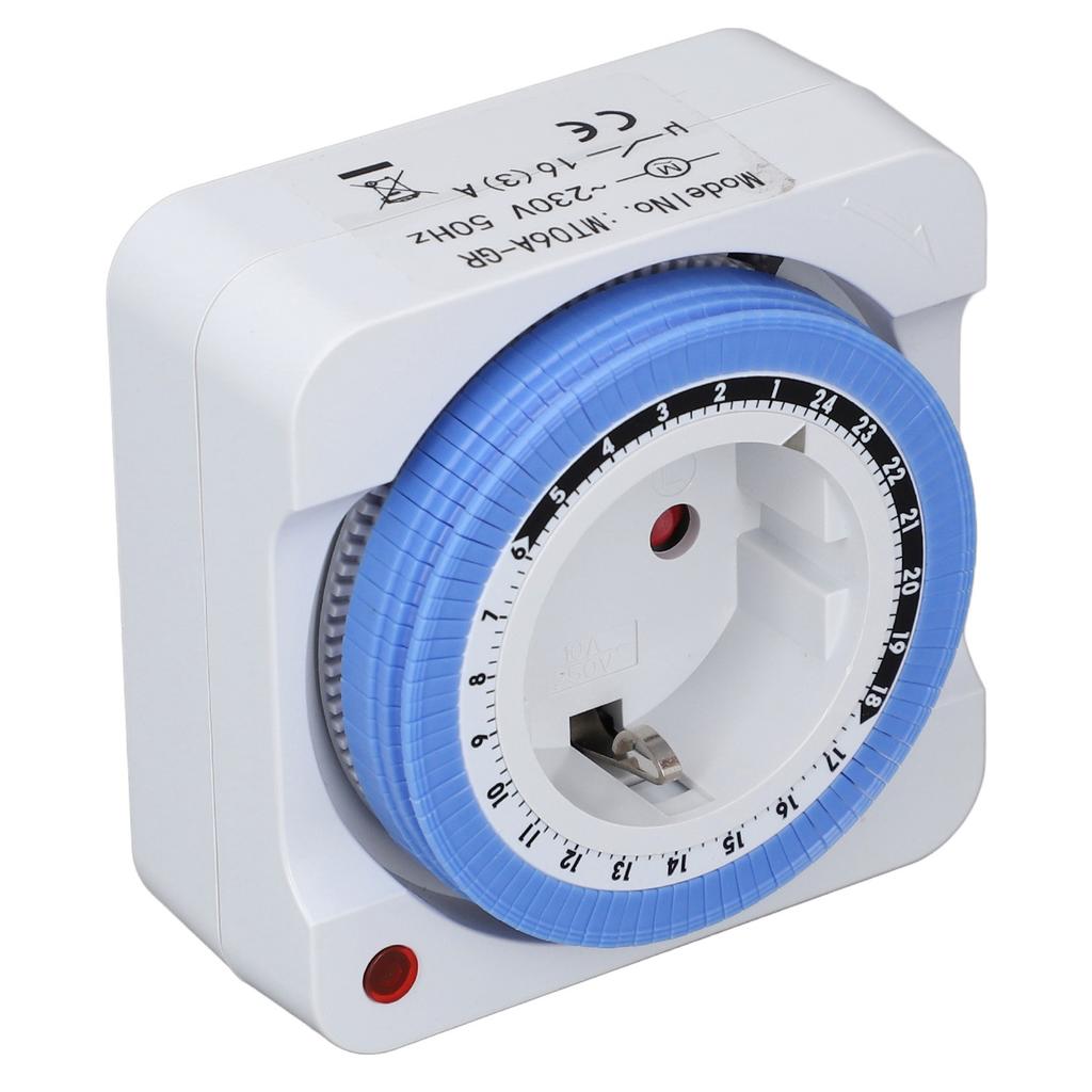 Zeitschaltuhr Steckdose Automatische Zeitsteuerung Lichtausgang 24 Stunden Mechanischer Steckdosen-Controller