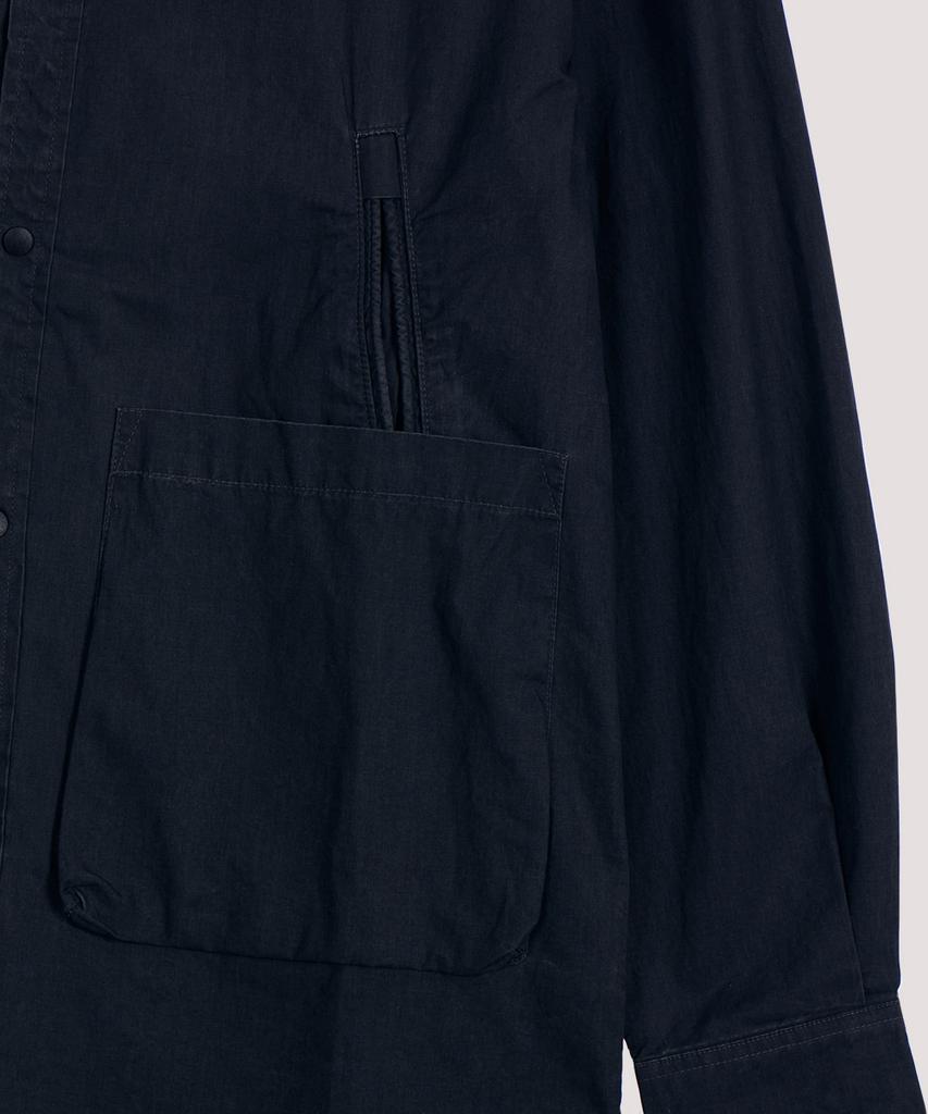 AT THE MOMENT Garment Washed Pocket Shirt Jacket_Black