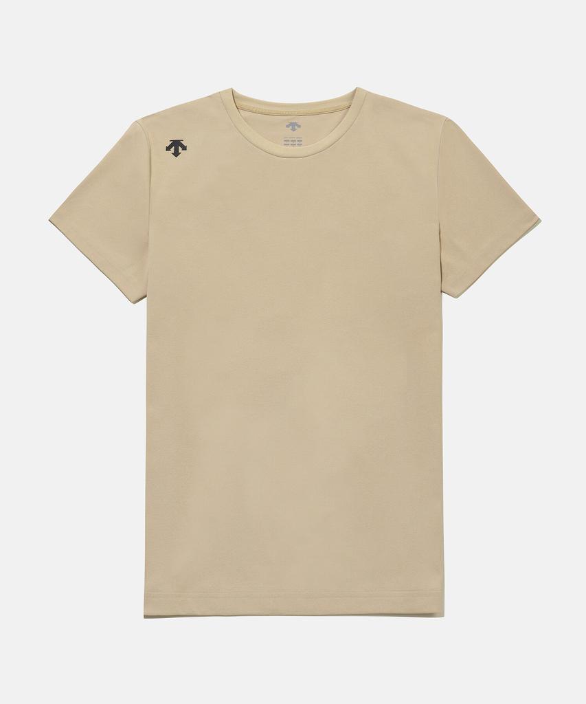 DESCENTE Tough White Graphic Short Sleeve T-Shirt Beige Sr123Uts23 (A Type)