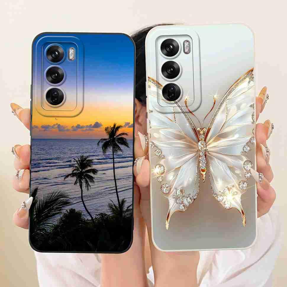 For Oppo Reno12 Pro 5G Case CPH2629 New Fashion Painted Cover Soft Phone Case For Oppo Reno 12 Reno12 Pro Back Cover Coque
