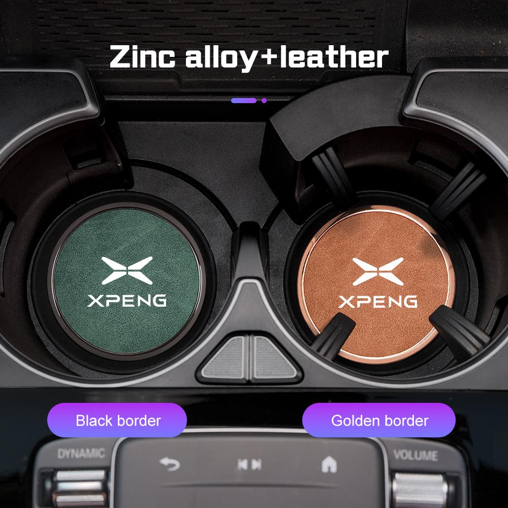 Universal Car Cup Holder Coaster Anti-slip Water-proof Cup Mat For Xpeng G6 P7 P7i G9 P5 G3 G3i X9 X2 N5 F30 H93 Car Accessories