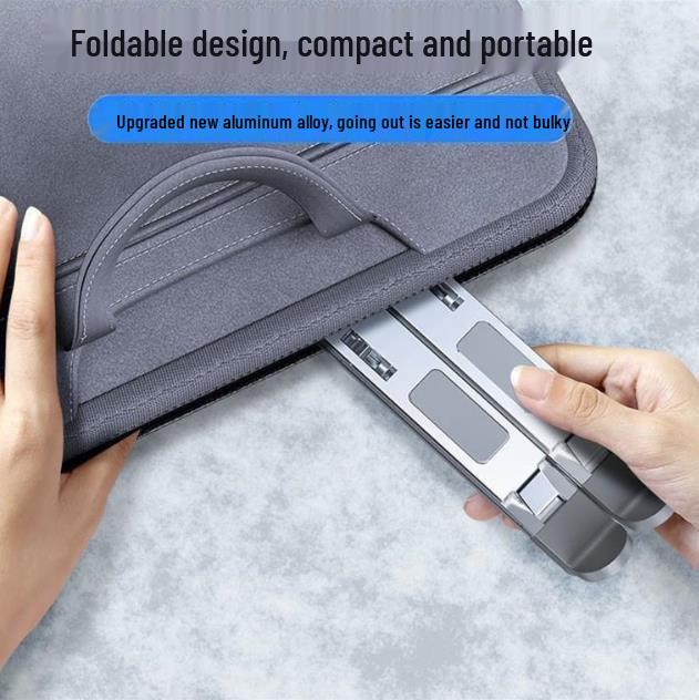 Aluminum Alloy Adjustable Laptop Stand with Dual-Layer Heat Dissipation