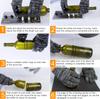 New Glass Bottle Cutter Stainless Steel DIY Glass Cutter Kit with Safety Gloves Accessories Glass Sculptures Cutter Machine