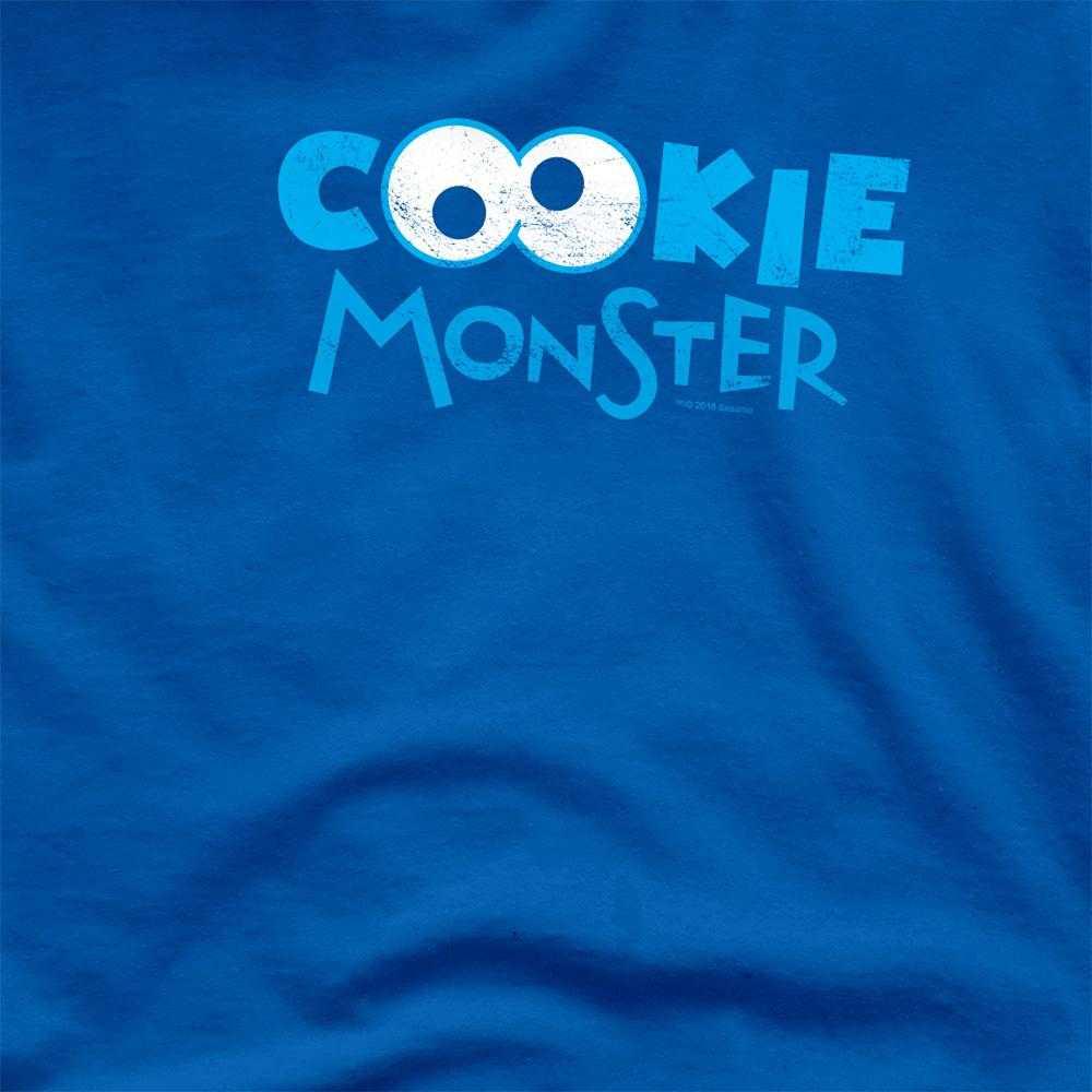 Sesame Street Unisex Adult Cookie Monster Eyes T-Shirt