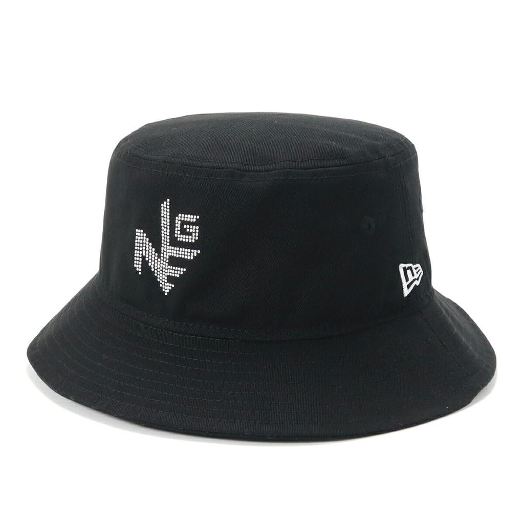 [New Era] Golf Bucket Hat, Cotton, Rhinestone, Black, SM, GF BUCKET01 RHINESTONE NEG BLK