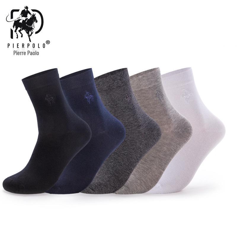 Gaderly Paul Men's All-Cotton Odor-Resistant Breathable Mid-Calf Casual Socks