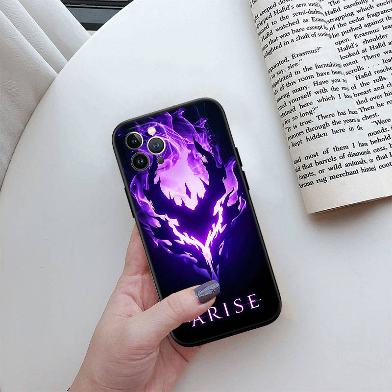 JO51 Solo Leveling Phone Case for iPhone 7 8 11 12 13 14 15 16 16E XS Pro Max XR X SE Samsung S20 S21 S22 S23 S24 FE Ultra Plus Lite S21S A55