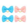 Puppy Dog Hair Bows with Rubber Bands Handmade Small Bowknot Dog Hair Accessories Pet Grooming Supplies