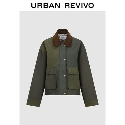 UR Women's Casual Spliced Padded Jacket